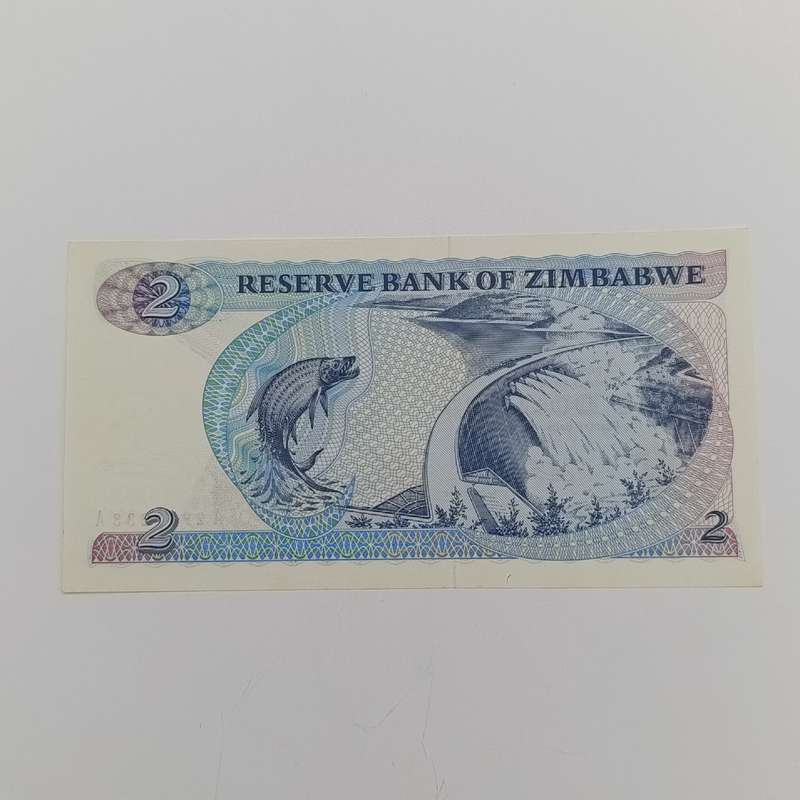 Zimbabwe $2 banknote uncirculated Pick 1a