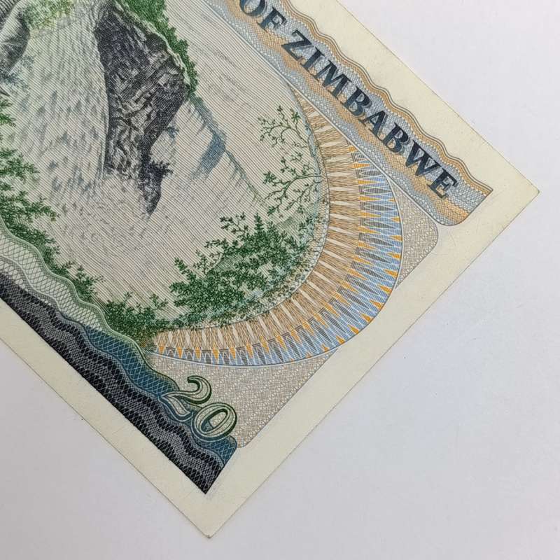Zimbabwe $20 Saltsburg 1980 uncirculated banknote (Pick 049)