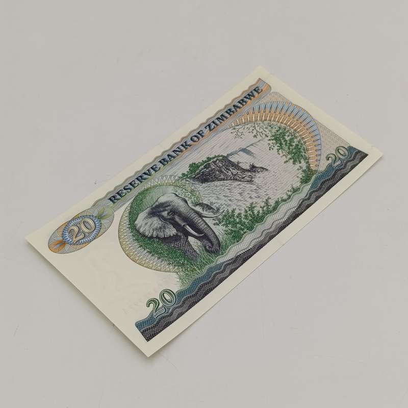 Lot of 3 Zimbabwe $20 replacement notes uncirculated - 2 with consecutive numbers Salisbury 1980