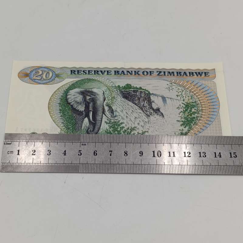Lot of 3 Zimbabwe $20 replacement notes uncirculated - 2 with consecutive numbers Salisbury 1980