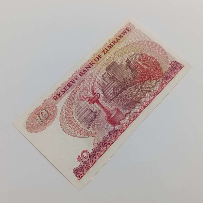 Zimbabwe $10 banknote Harare 1983 uncirculated