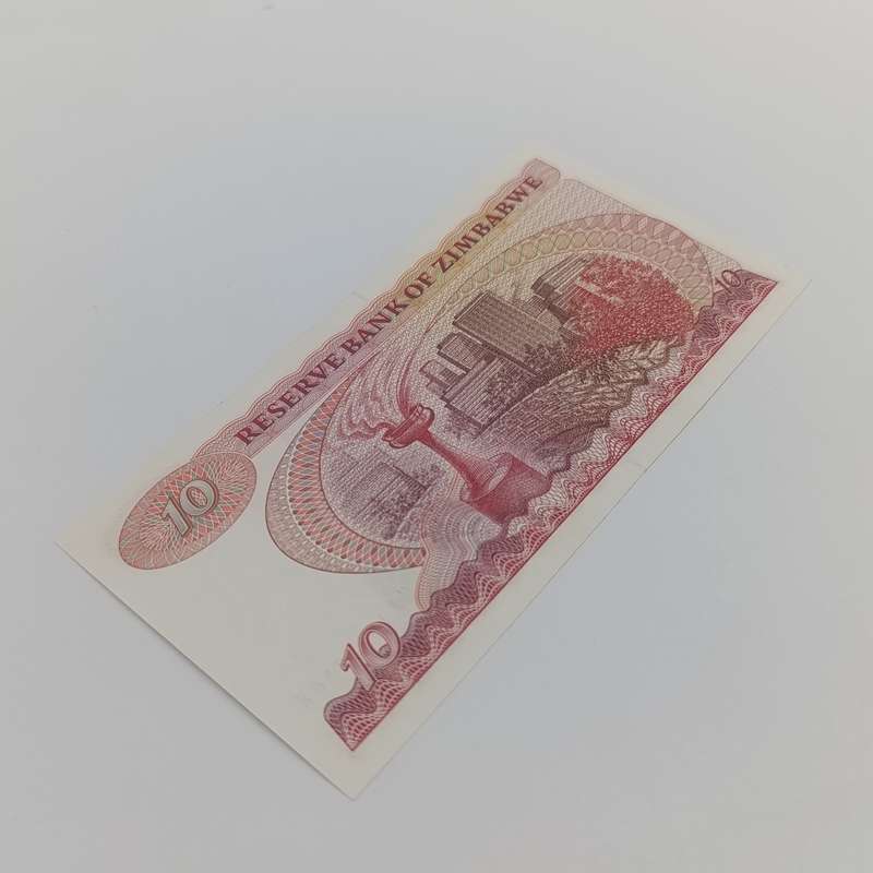 Zimbabwe $10 banknote Harare 1983 uncirculated