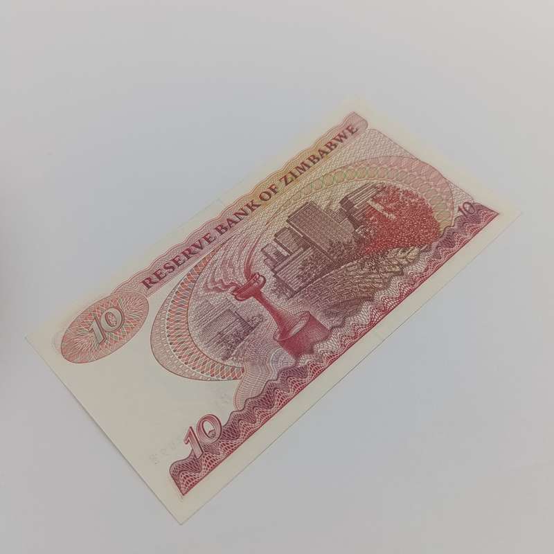 Zimbabwe $10 banknote Harare 1983 uncirculated