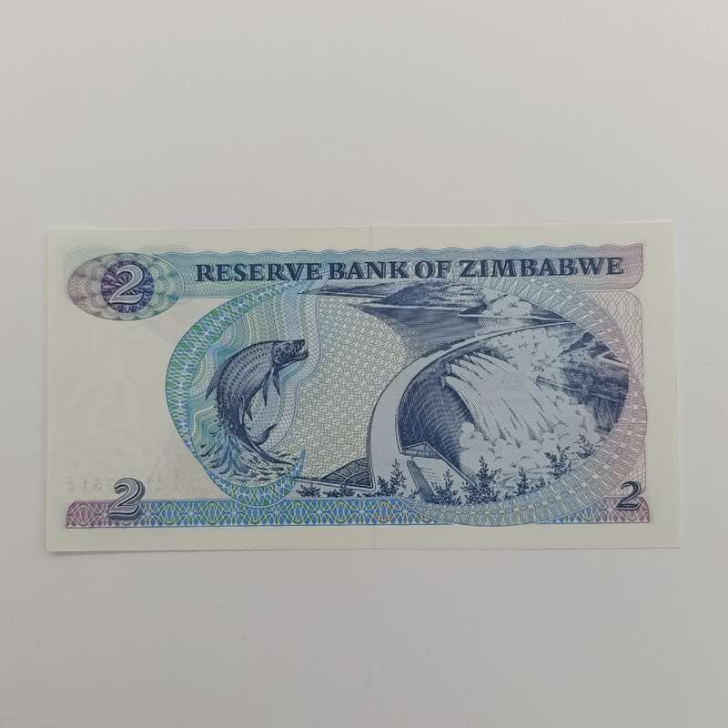 Zimbabwe $2 Salisbury 1980 uncirculated AA note
