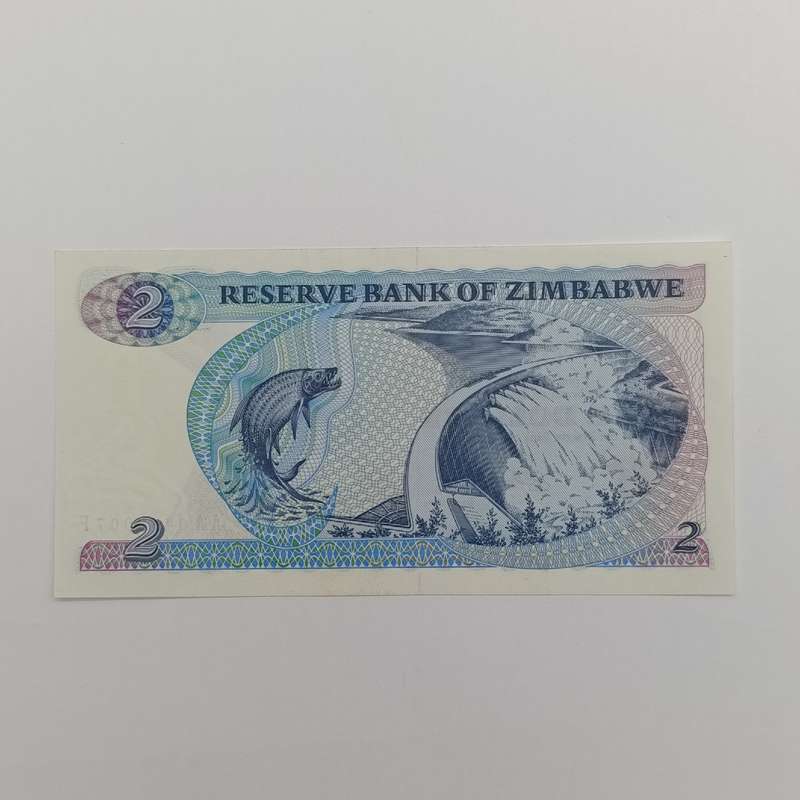 Zimbabwe $2 Salisbury 1980 uncirculated AA note