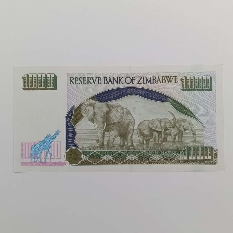 Zimbabwe $1 000 Harare 2003 uncirculated lot of 3 banknotes with consecutive numbers