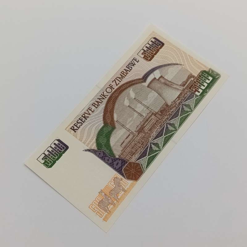 Zimbabwe $500 Harare 2001 uncirculated set of 2 banknotes with consecutive numbers