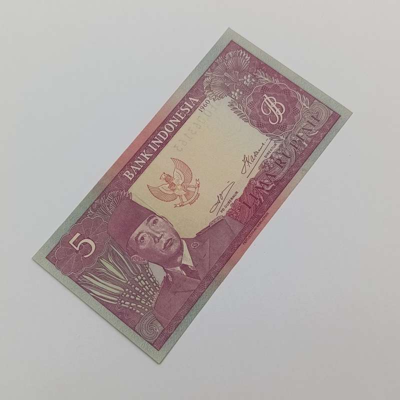 Indonesia 5 Rupiah dated 1960 - XF+