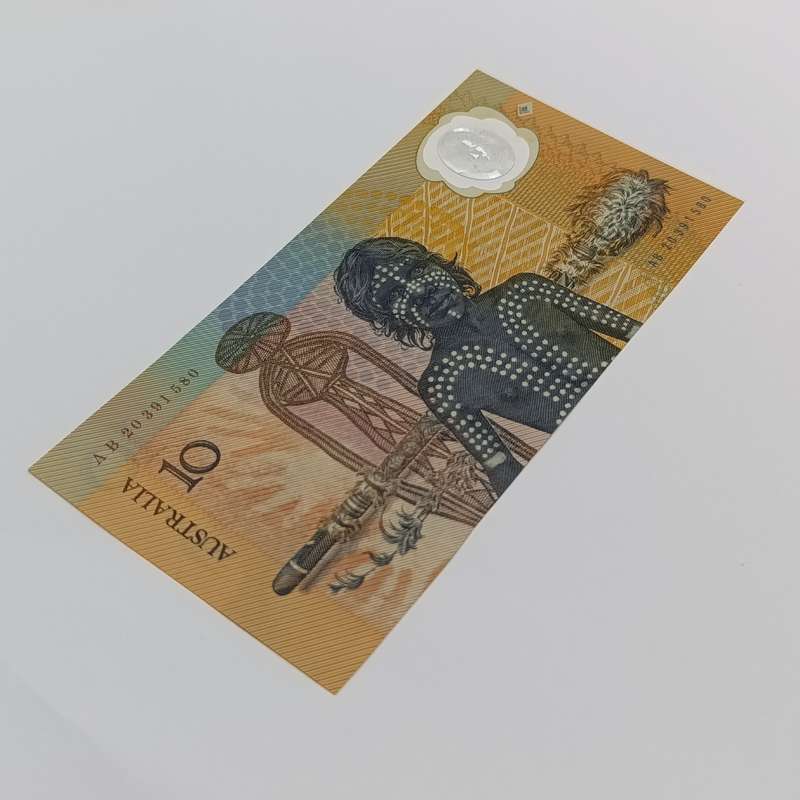 Australia 10 dollars banknote first polymer uncirculated