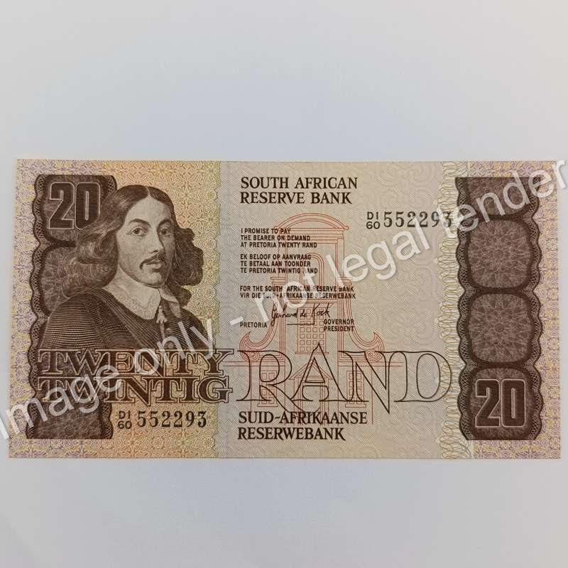 South Africa R20 Gerhard de Kock banknote uncirculated