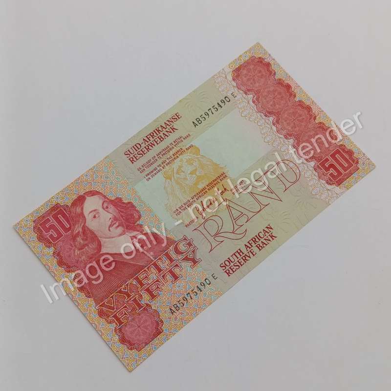 South Africa R50 banknote Gerhard de Kock uncirculated