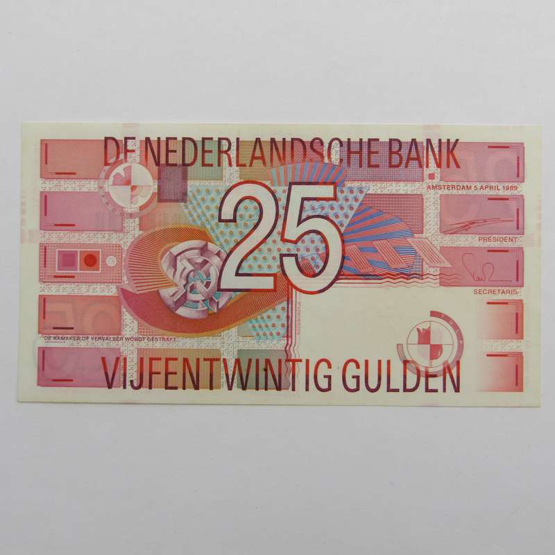 Netherland banknote 25 Gulden 1989 uncirculated