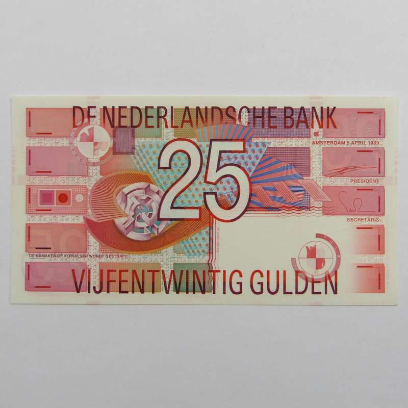 Netherland banknote 25 Gulden 1989 uncirculated