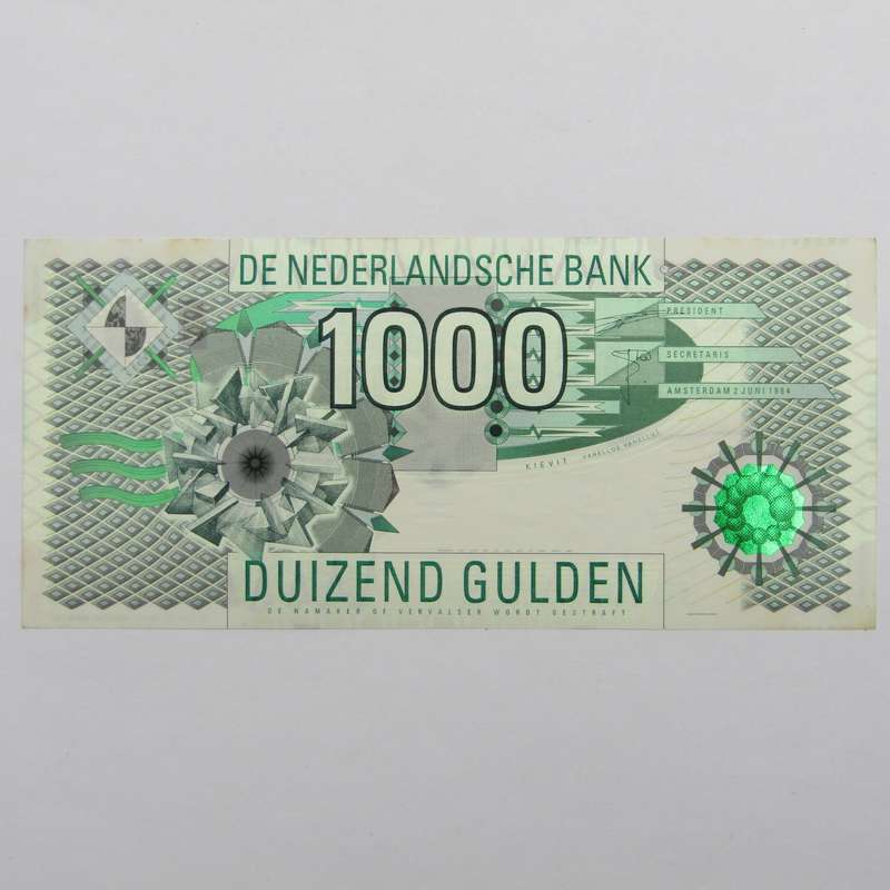 Netherlands 1000 (One Thousand) Gulden 1994 crisp uncirculated