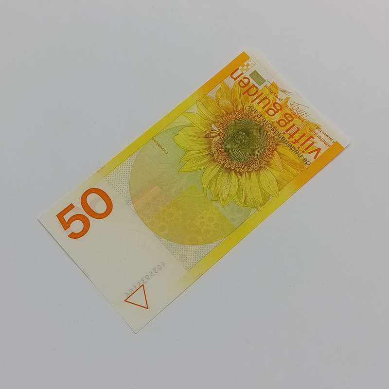 Netherlands 50 Gulden 1982 banknote AU