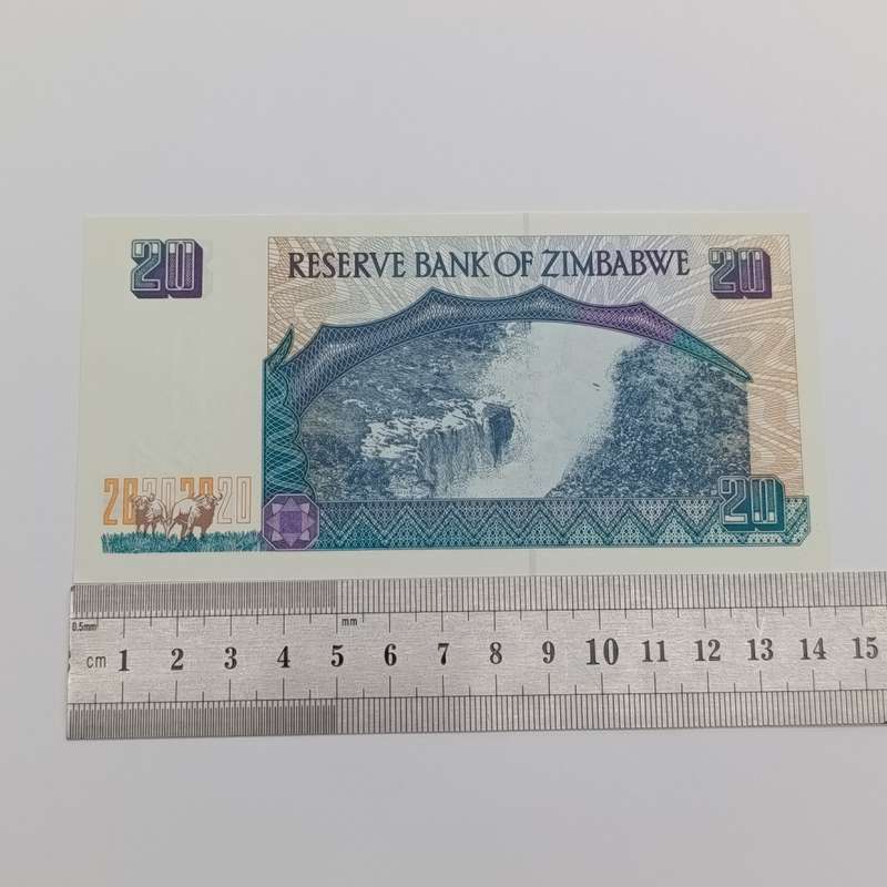Zimbabwe $20 Harare 1997 Lot of 3 banknotes with consecutive numbers - uncirculated