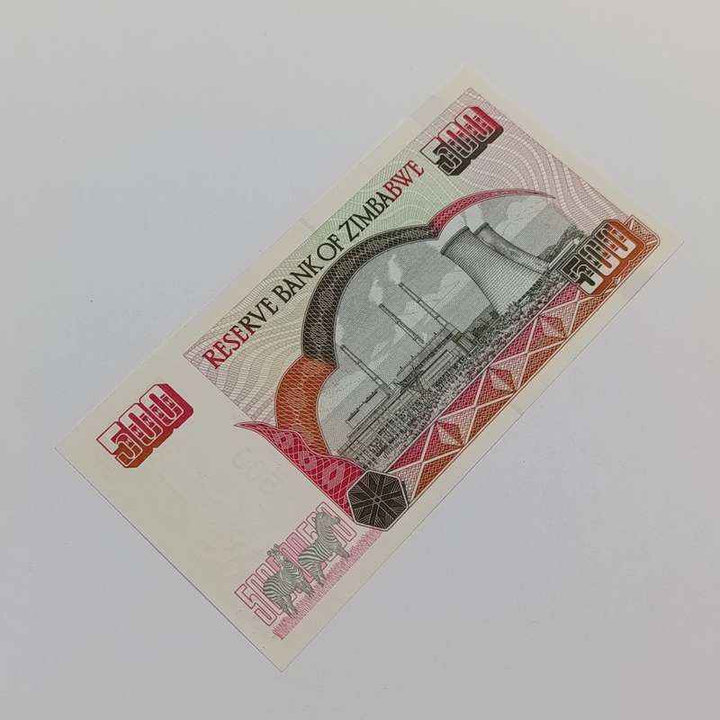 Zimbabwe $500 Harare 2001 uncirculated banknote