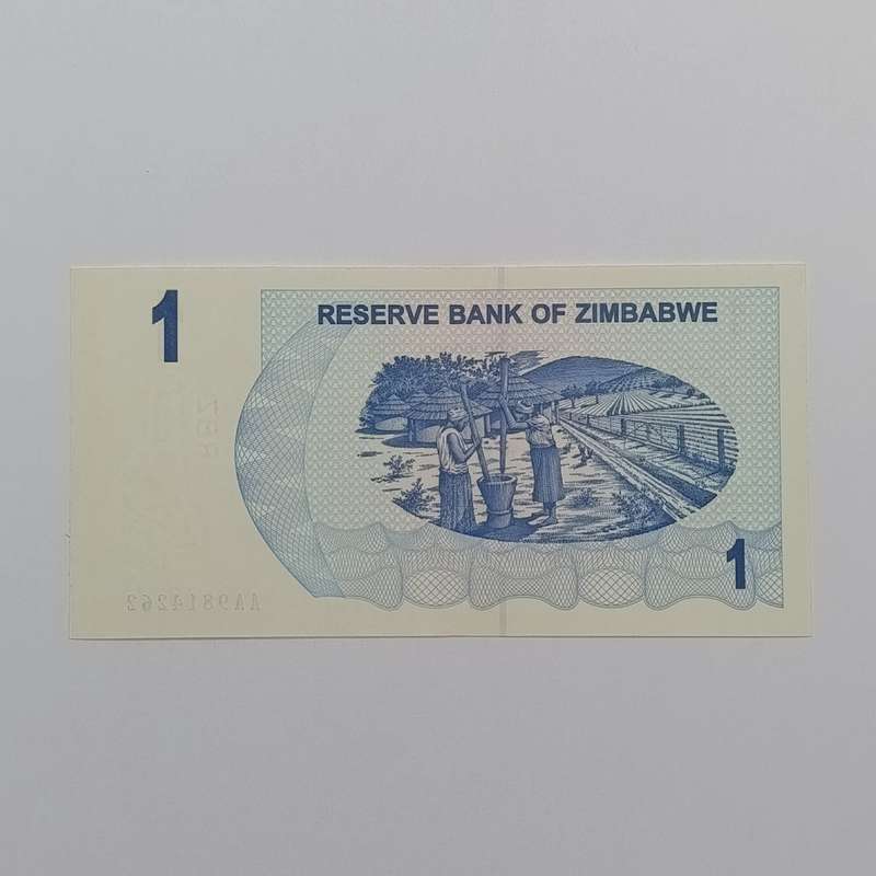 Zimbabwe 1-8-2006 set of lowest denomination bearer cheques 1 cent to 1 dollar uncirculated