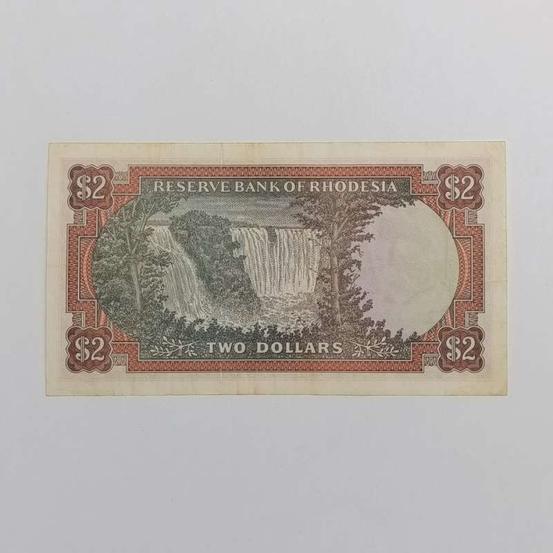 Rhodesia Two dollars banknote 15 April 1977 XF