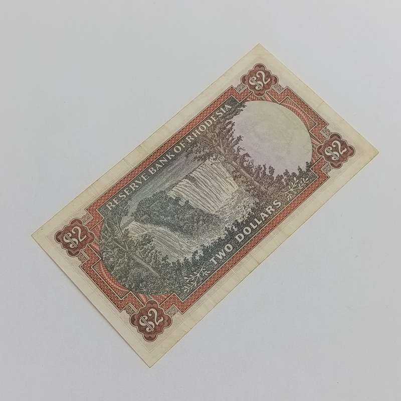 Rhodesia Two dollars banknote 15 April 1977 XF