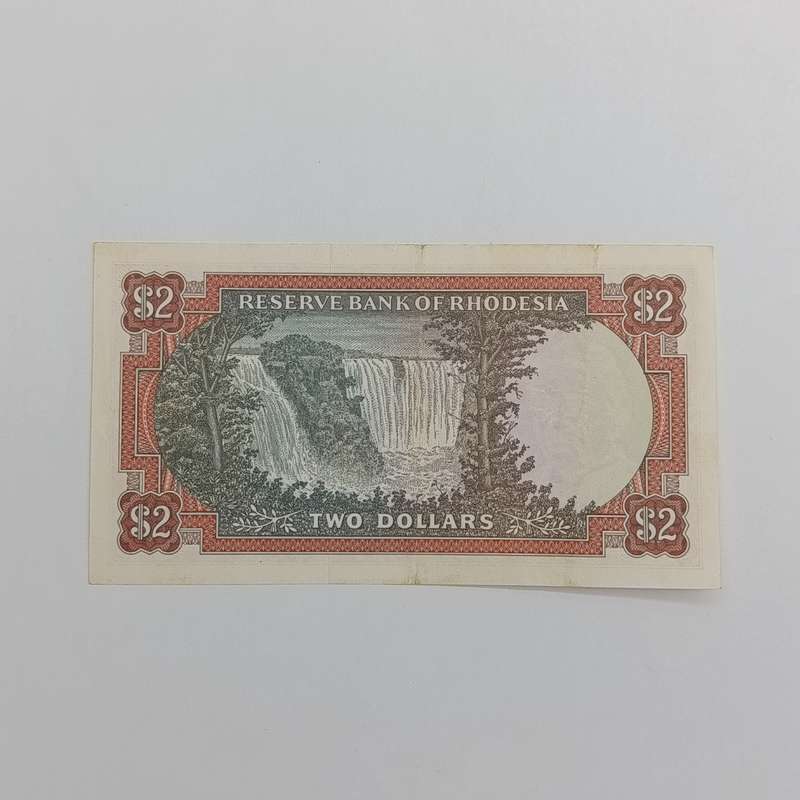 Rhodesia Two dollars banknote 4 January 1972 XF+