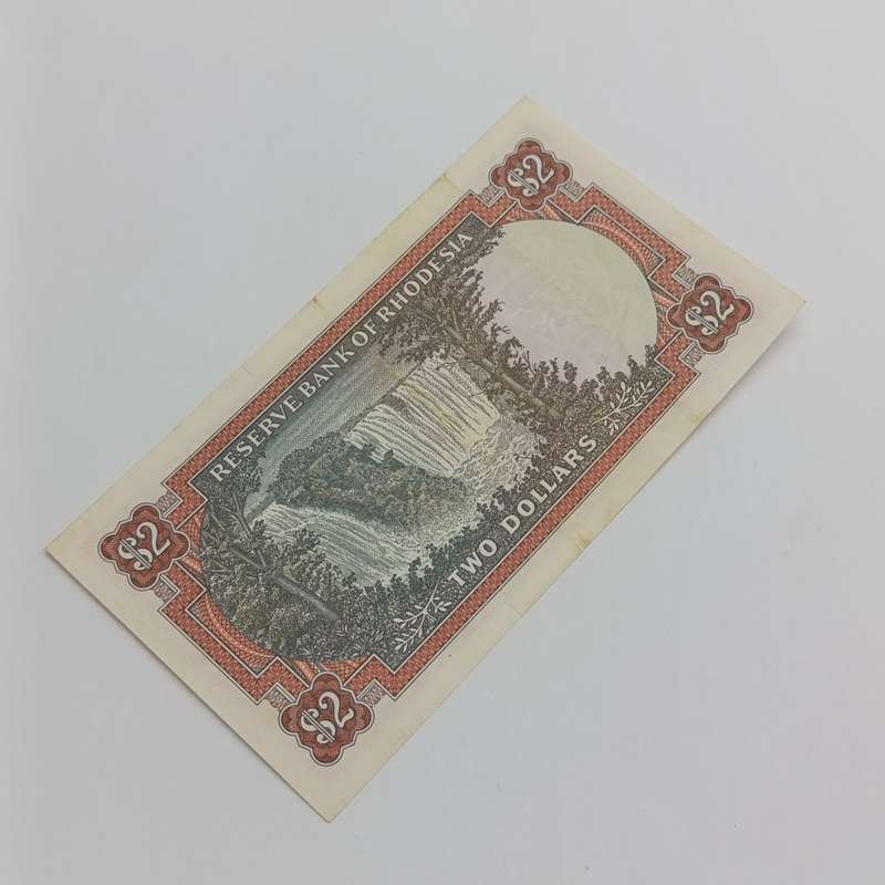 Rhodesia Two dollars banknote 4 January 1972 XF+