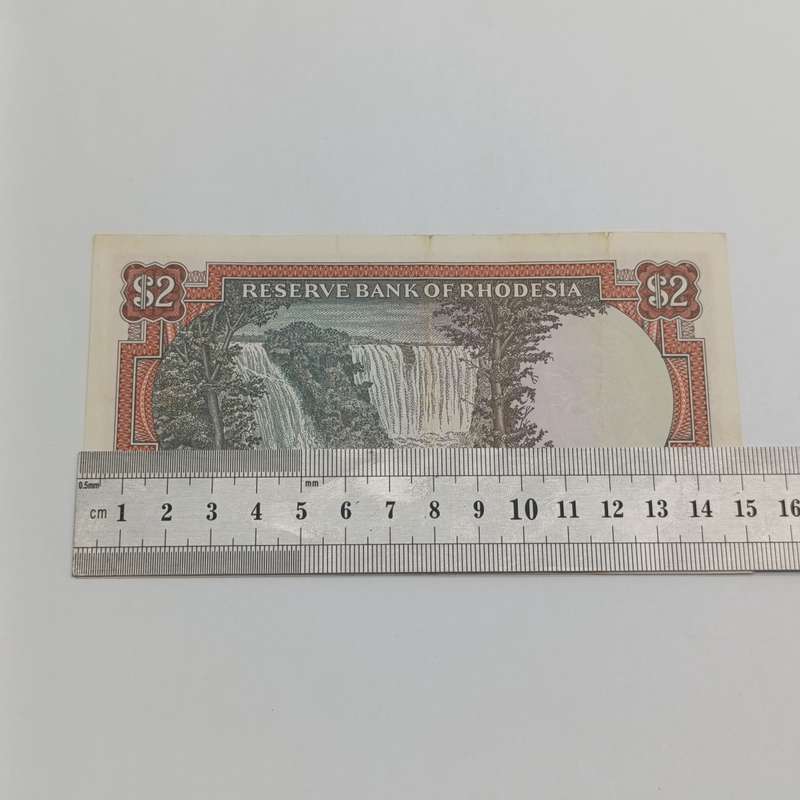 Rhodesia Two dollars banknote 4 January 1972 XF+