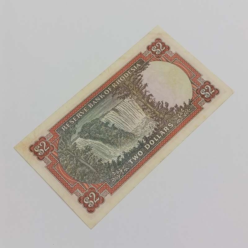 Rhodesia Two dollars banknote 10 January 1974 XF+