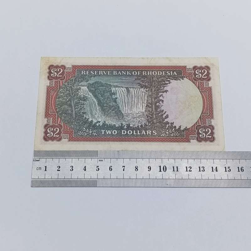 Rhodesia Two dollars banknote 10 January 1974 XF+