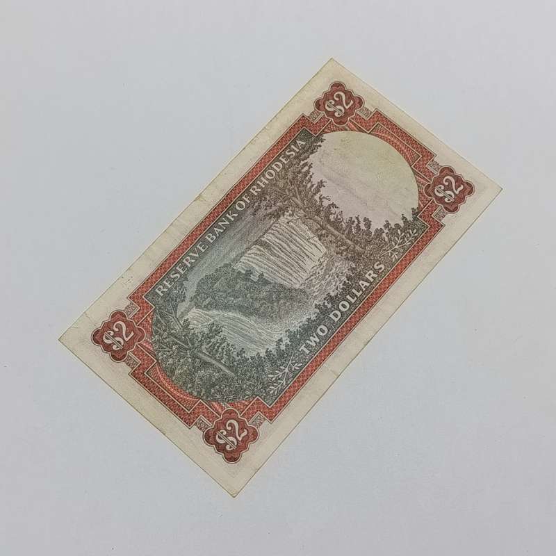 Rhodesia Two dollars banknote 24 May 1979 Replacement note no X1 083000 VF+
