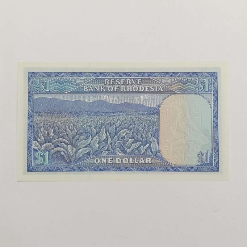 Rhodesia One dollar banknotes 2 August 1979 Pair of consecutive numbered uncirculated notes