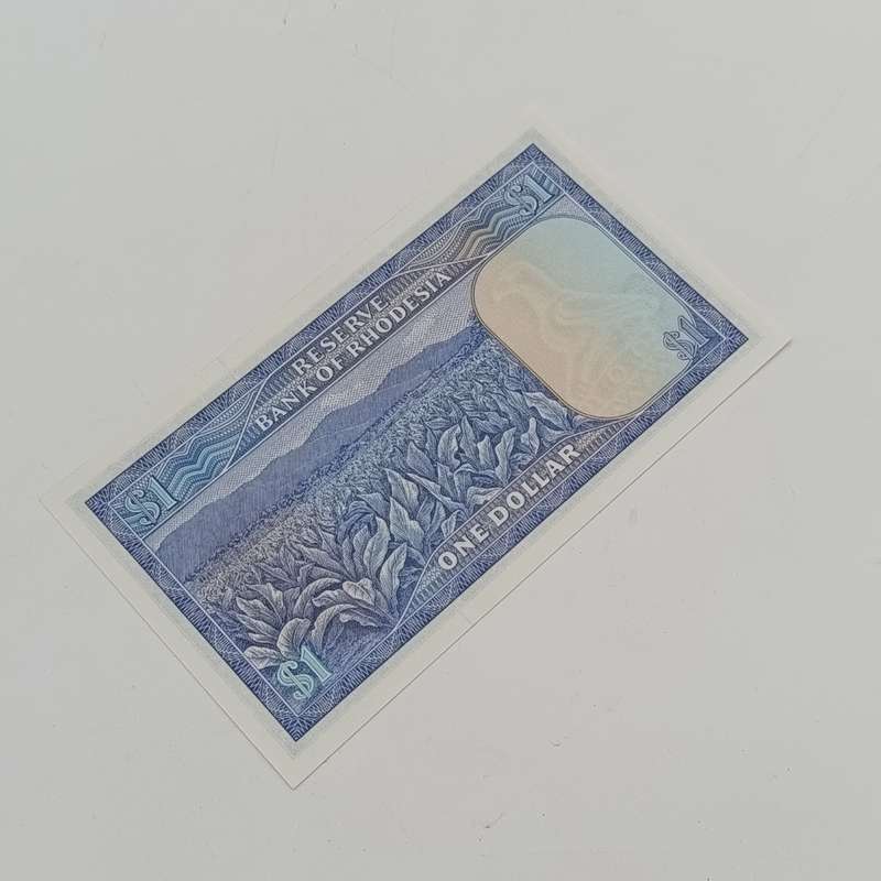 Rhodesia one dollar banknotes Salisbury 2 August 1979 uncirculated consecutive lot of 5 notes