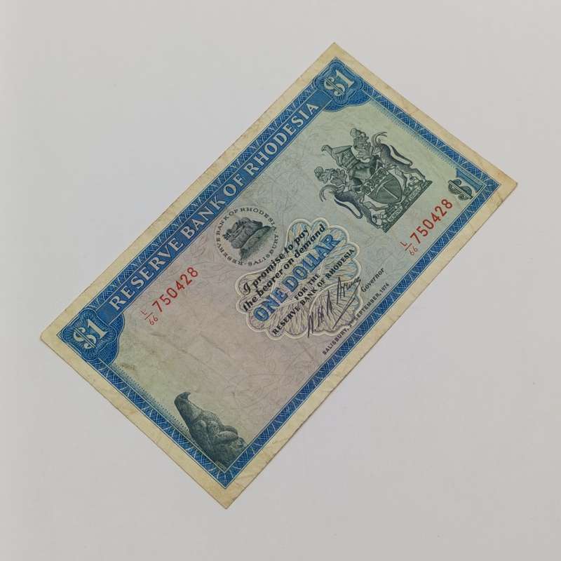 Rhodesia $1 Banknote collection 6 different issues