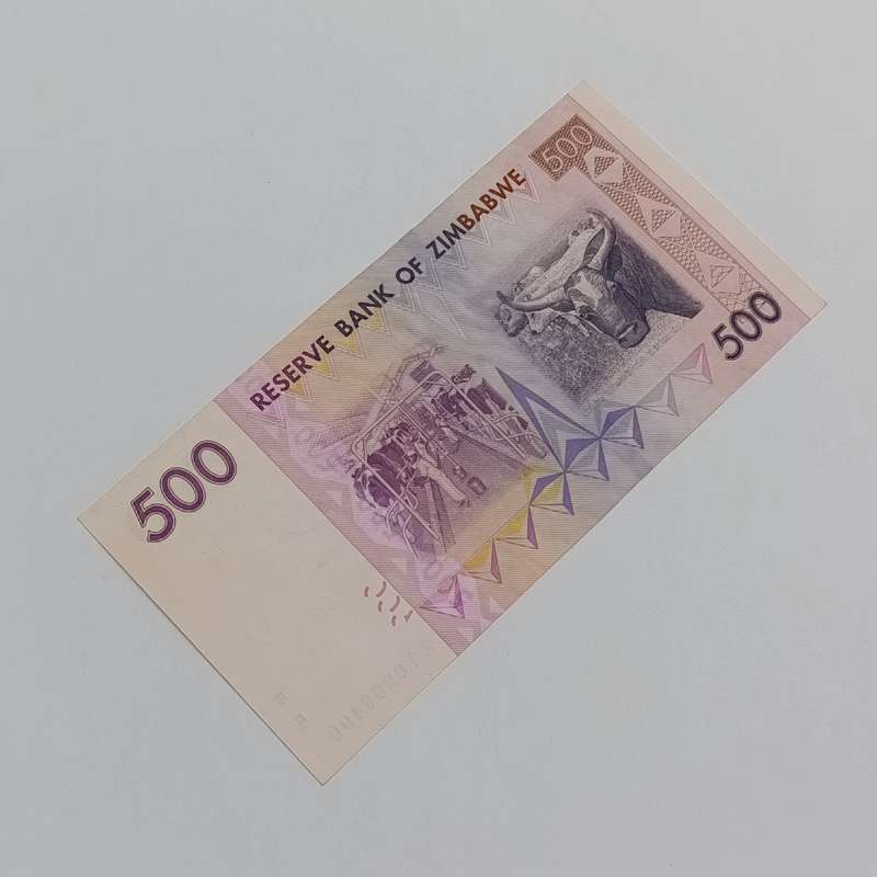 Zimbabwe $500 Harare 2007 uncirculated banknote - AA series