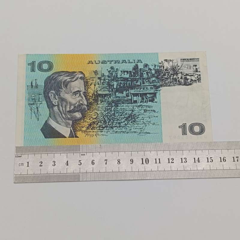 Australia 10 Dollar banknote VF+ Johnson Fraser