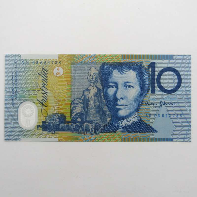 Australia 10 dollars Fraser Evans uncirculated (UNC) - Blue Shading - AG series