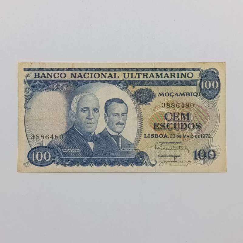 Mozambique 100 Escudos 1972 VF