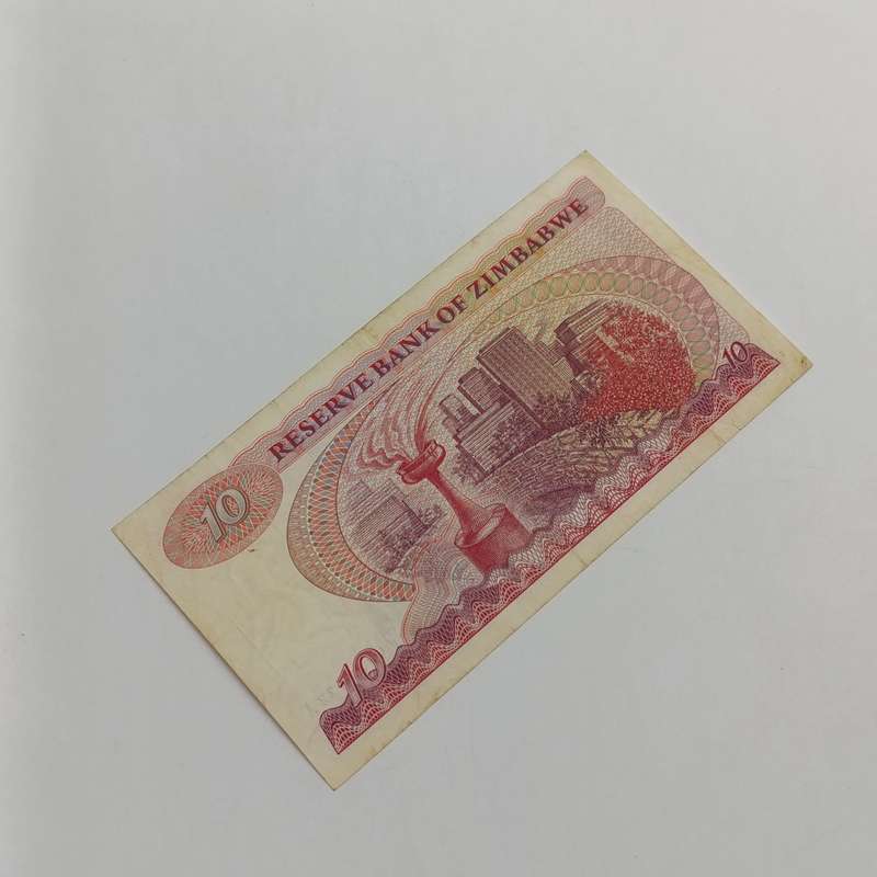 Zimbabwe $10 Replacement note cw series VF
