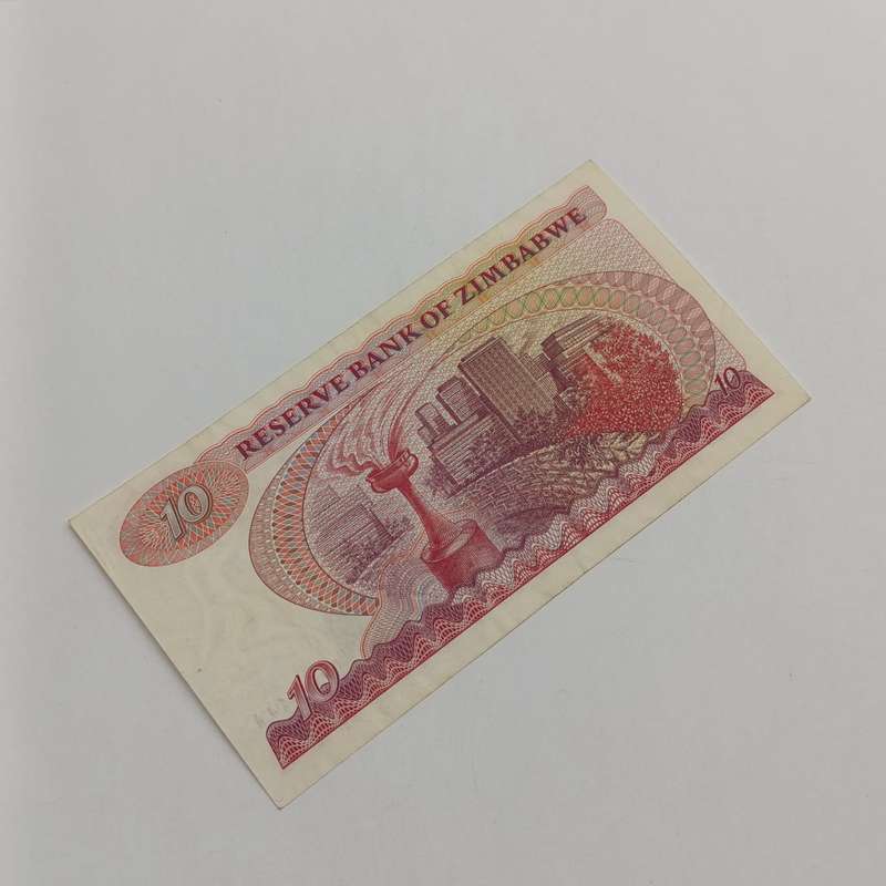 Zimbabwe $10 replacement note AU - CW series