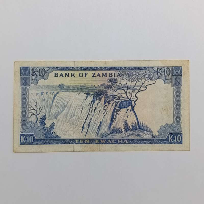 Zambia 10 Kwacha 1969 JB zulu signature