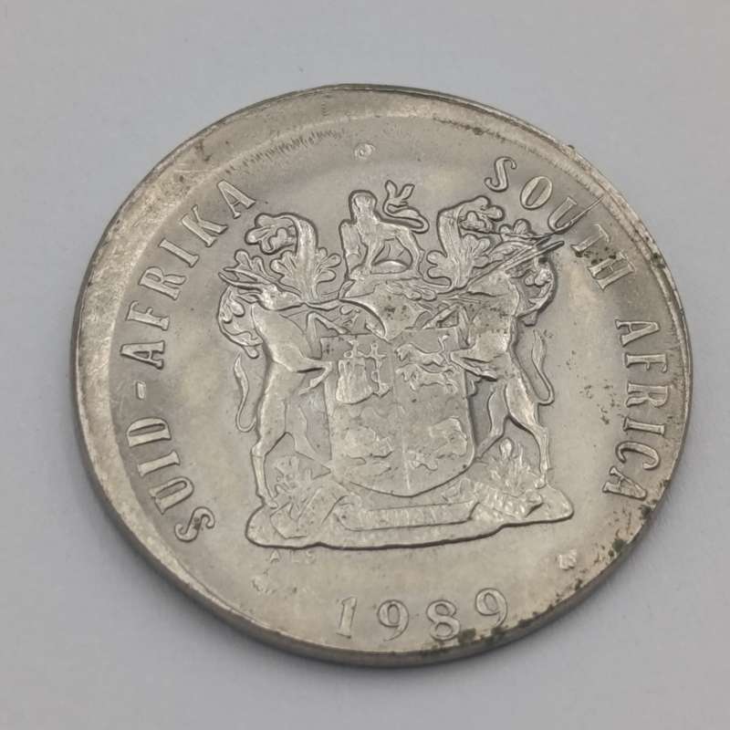 South Africa 1989 Error 20 cent - misstruck