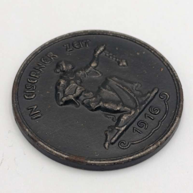 WW1 funding German medallion "I gave gold for defence and took iron for honor" rarely seen