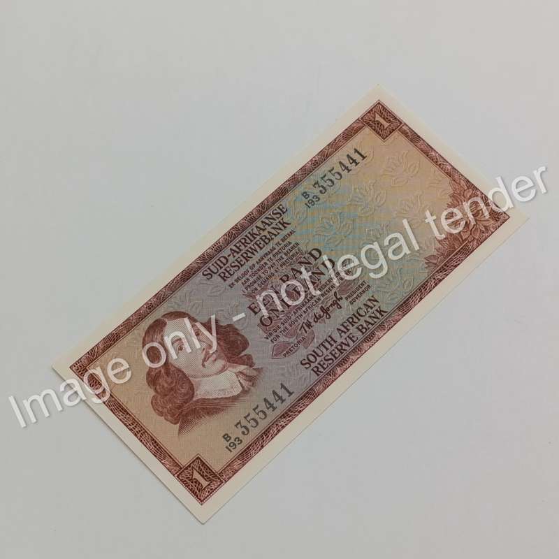 Lot of 10 TW de Jongh 2nd issue 1973 R1 banknotes - uncirculated with consecutive numbers