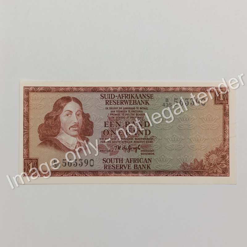 Lot of 10 TW de Jongh R1 notes - 3rd issue 1975 uncirculated with consecutive numbers