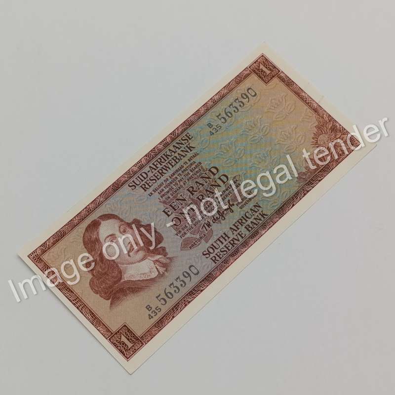Lot of 10 TW de Jongh R1 notes - 3rd issue 1975 uncirculated with consecutive numbers