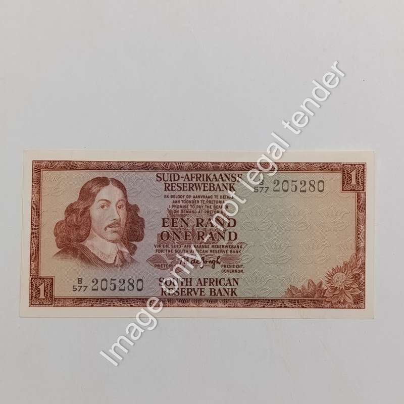 Lot of 9 TW de Jongh 1975 3rd issue R1 notes uncirculated with consecutive numbers