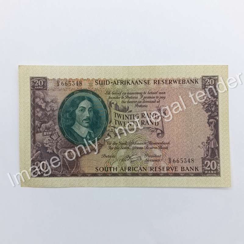 Lot of 3 Rissik D2 R20 banknotes with consecutive numbers unused but centre crease