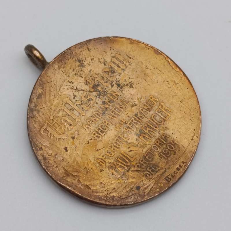 Paarl Kruger Volksstem medallion 1904