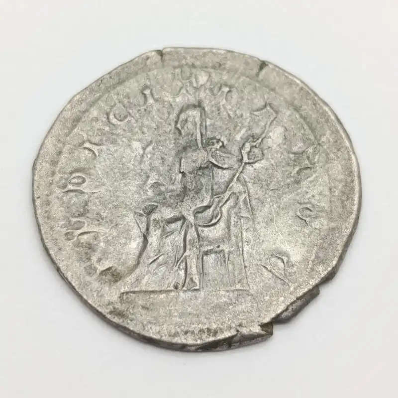 Ancient Imperial Roman Octalia Severa (wife of emperor Philip the Arab) Antoninian silver coin