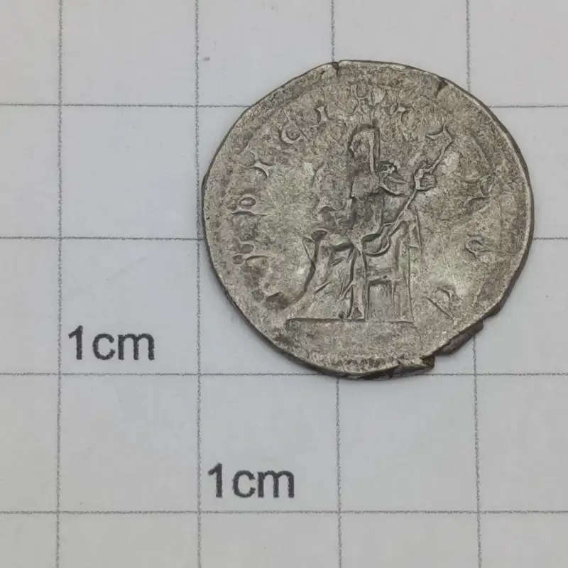 Ancient Imperial Roman Octalia Severa (wife of emperor Philip the Arab) Antoninian silver coin